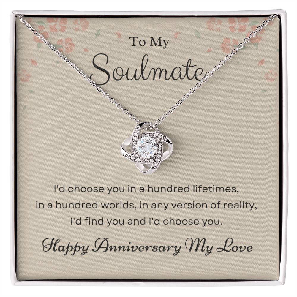 Anniversary Love Knot Necklace for Soulmate – Choose You Always