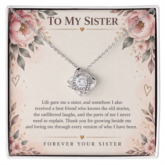 Love Knot Necklace for Sister from Sister – My Built-In Best Friend