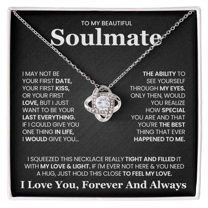 To My Soulmate Love Knot Necklace – Last Everything — product thumbnail 2