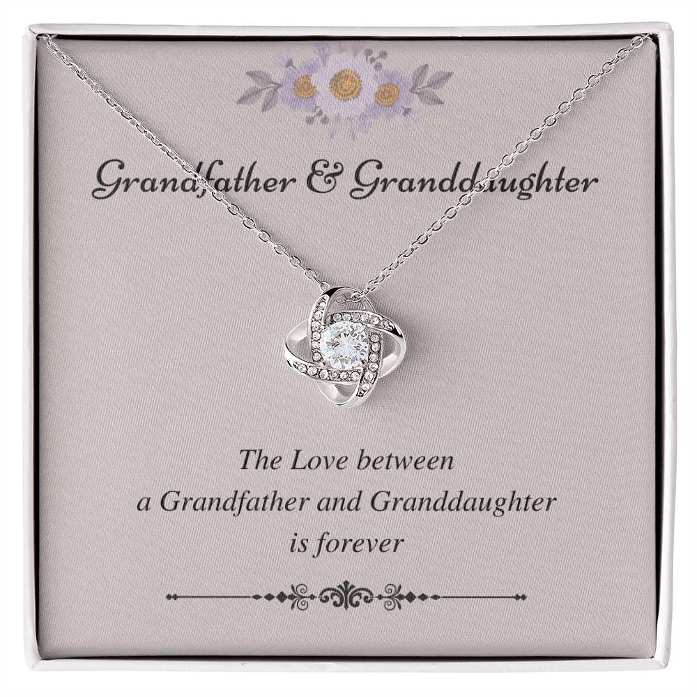 To My Granddaughter Love Knot Necklace – Love That Lasts Forever — product image 1