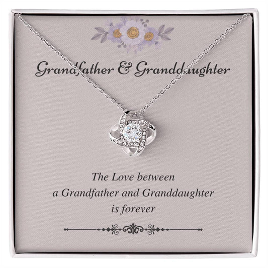 To My Granddaughter Love Knot Necklace – Love That Lasts Forever