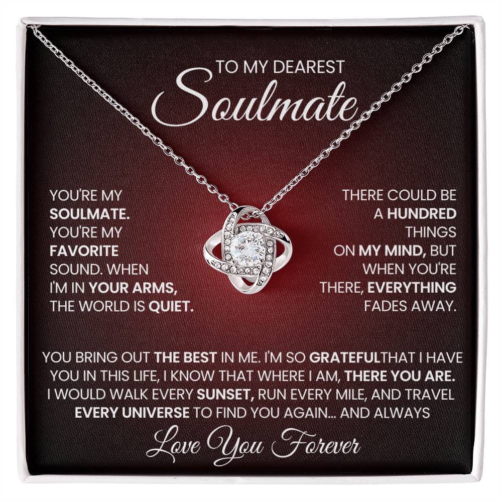 To My Dearest Soulmate Love Knot Necklace – My Favorite Sound — product image 2