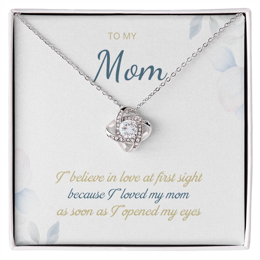 To My Mom Love Knot Necklace – Love at First Sight Gift