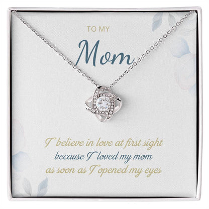 To My Mom Love Knot Necklace – Love at First Sight Gift