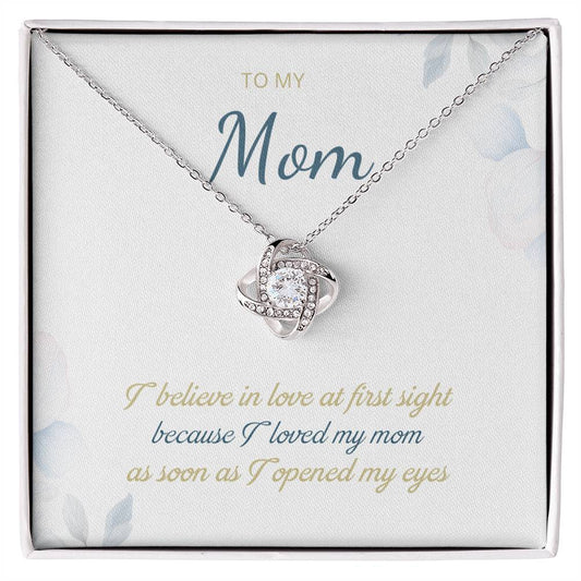 To My Mom Love Knot Necklace – Love at First Sight Gift