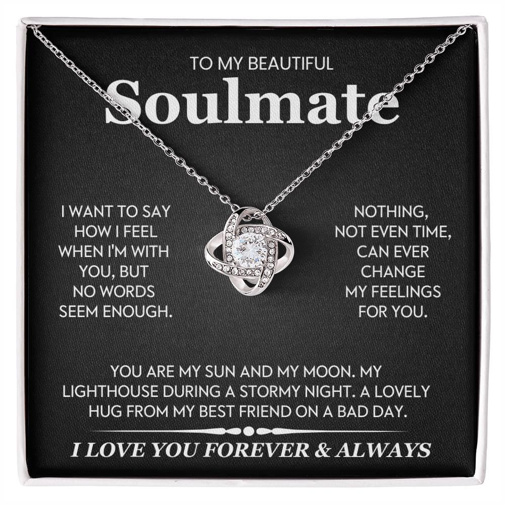 To My Beautiful Soulmate Love Knot Necklace – My Sun and Moon — product image 2