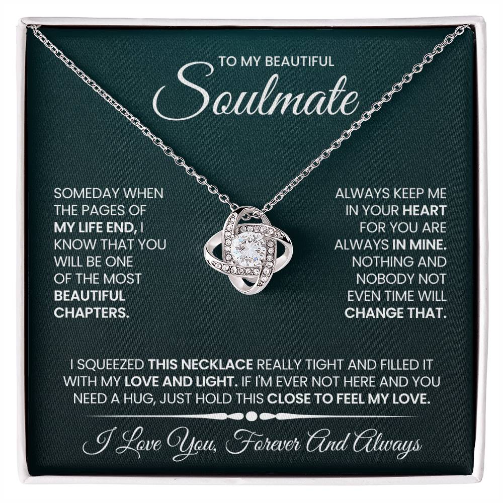 To My Soulmate Love Knot Necklace – Beautiful Chapter — product image 2