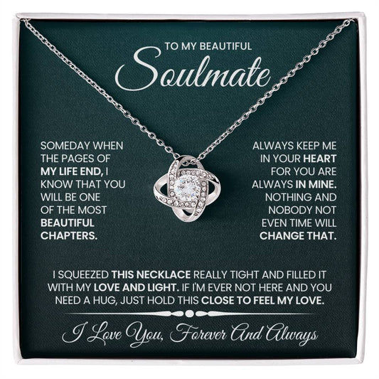 To My Soulmate Love Knot Necklace – Beautiful Chapter