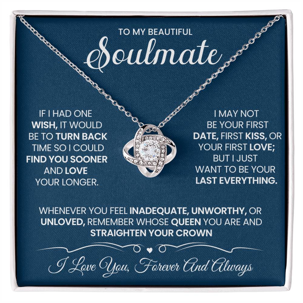 To My Soulmate Love Knot Necklace – My Last Everything — product image 2