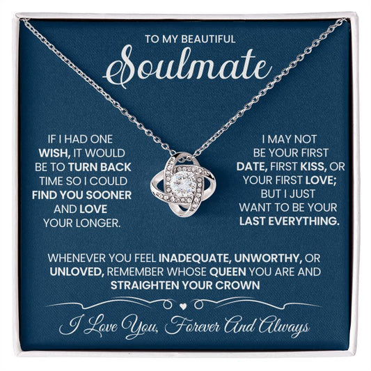 To My Soulmate Love Knot Necklace – My Last Everything