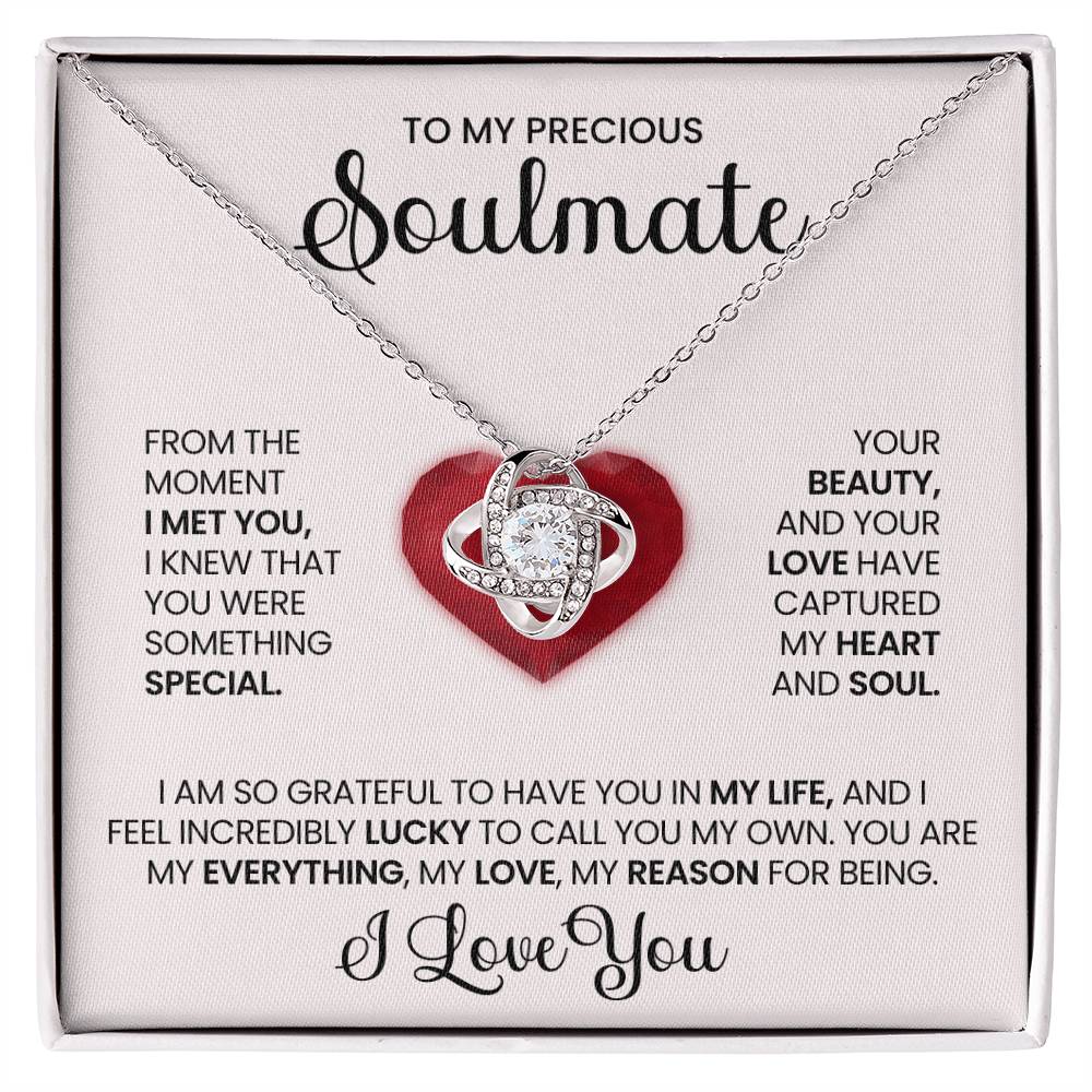To My Precious Soulmate Love Knot Necklace – My Everything — product image 22