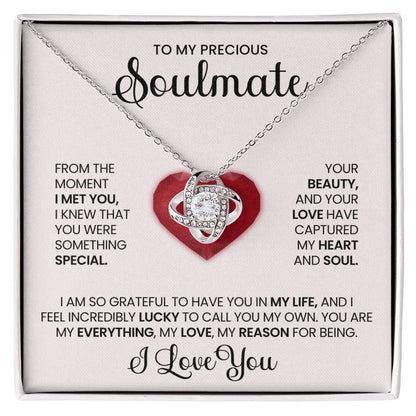 To My Precious Soulmate Love Knot Necklace – My Everything — product thumbnail 22