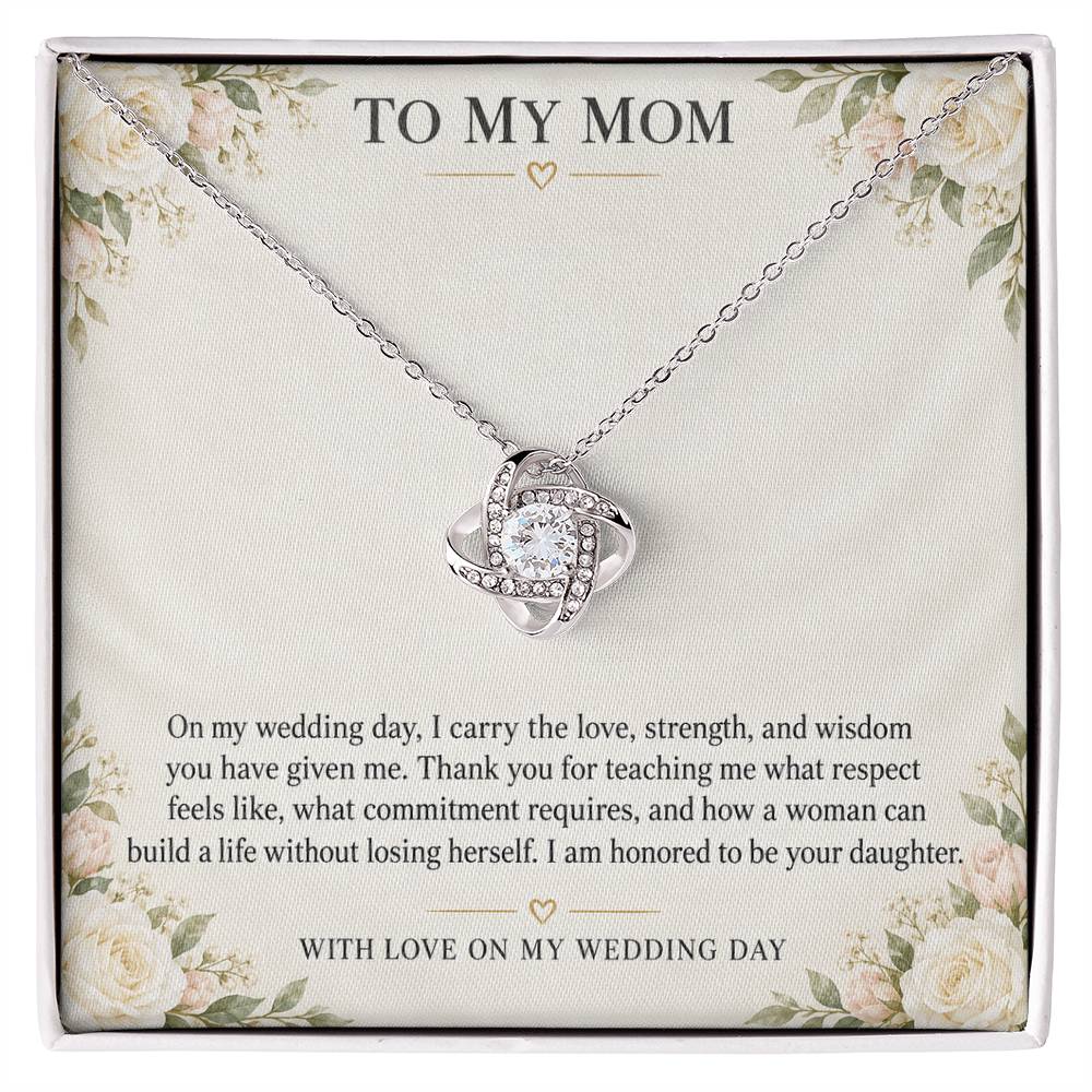 Love Knot Necklace for Mom from Daughter – On My — product image 2