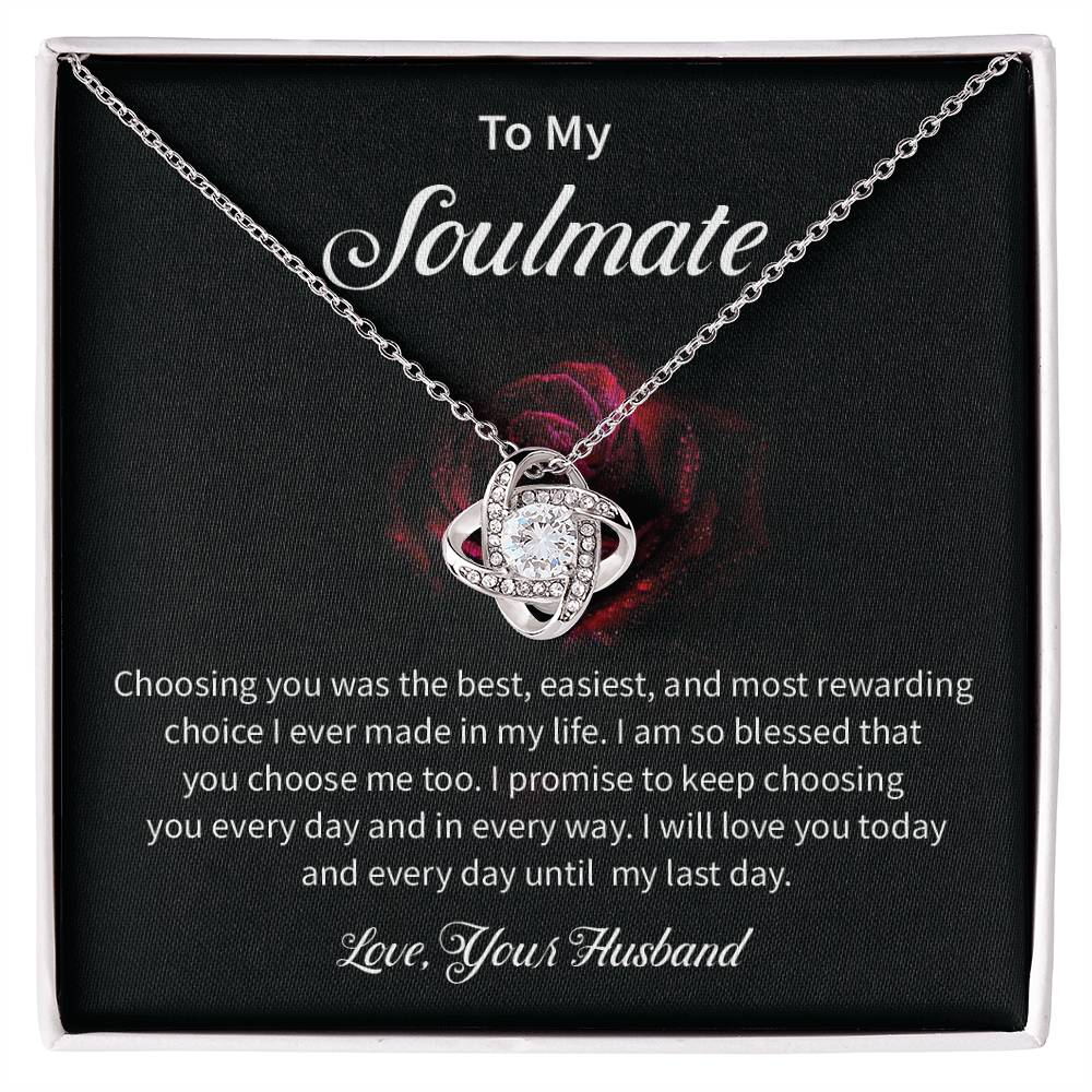 To My Soulmate Necklace for Women Gift From Husband - My Soulmate Love