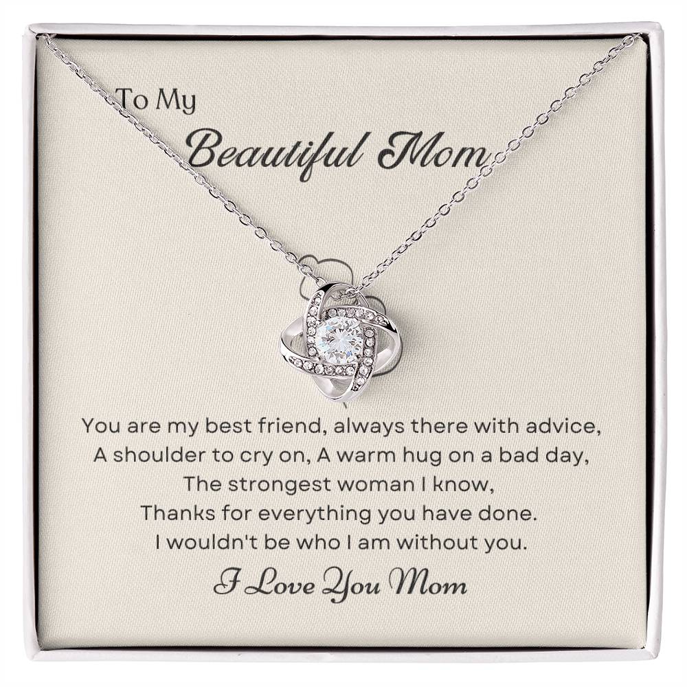 To My Mom Love Knot Necklace – My Best Friend — product image 2