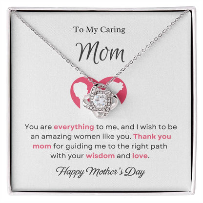 To My Mom Love Knot Necklace – You Are Everything to Me — product thumbnail 2