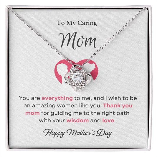 To My Mom Love Knot Necklace – You Are Everything to Me