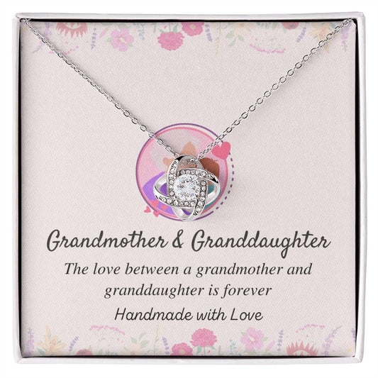Grandmother & Granddaughter Love Knot Necklace – Love Is Forever