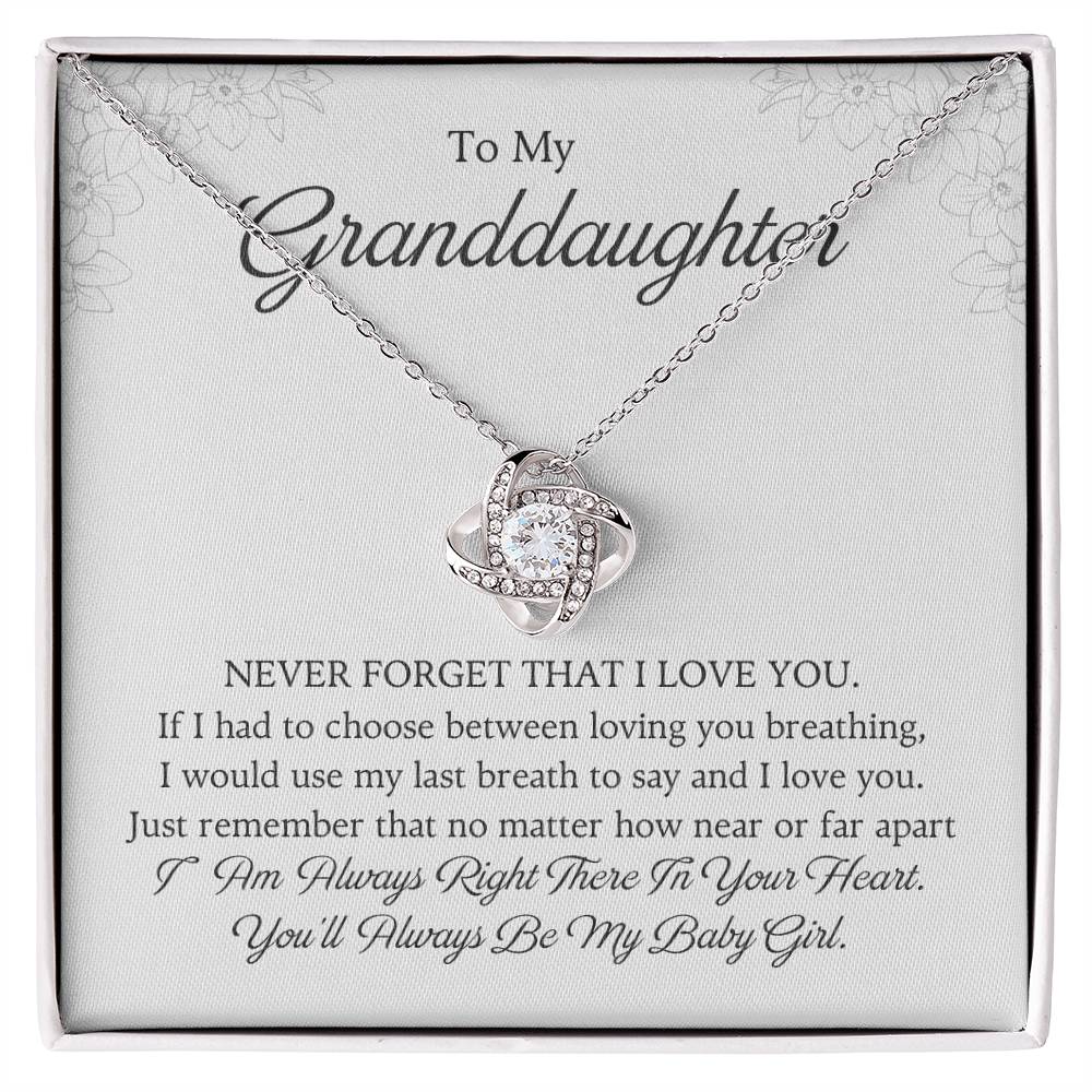 To My Granddaughter Love Knot Necklace – I Love You Always — product image 22