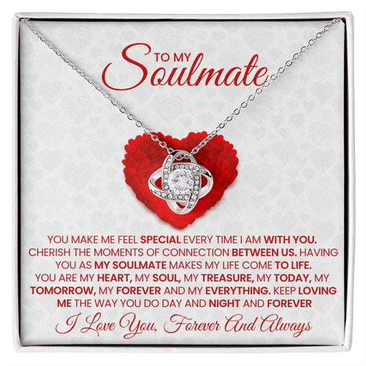 To My Soulmate Love Knot Necklace – My Today, Tomorrow & Forever