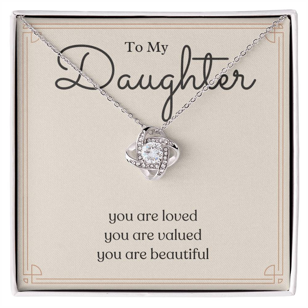 To My Daughter Love Knot Necklace – You Are Loved — product image 23