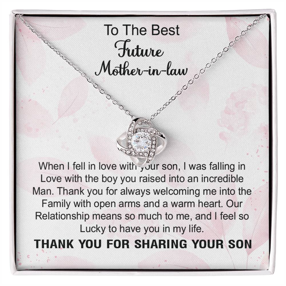 To the Best Future Mother in Law - Beauty Necklace, Gift for Future Mo