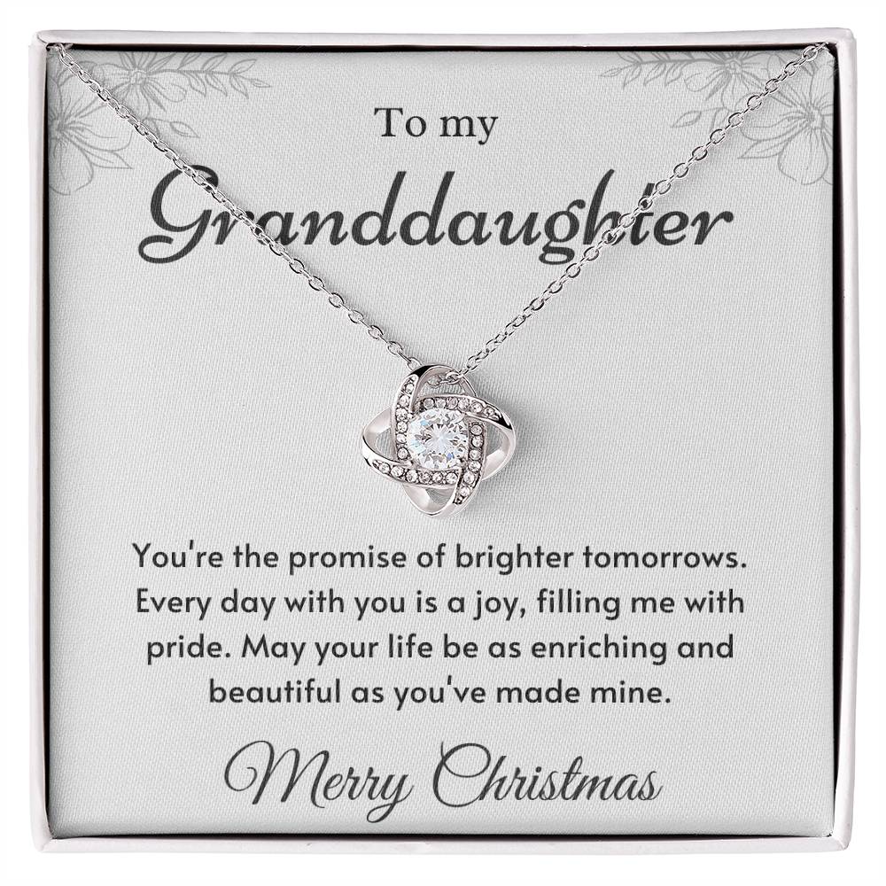 To My Granddaughter Love Knot Necklace – Brighter Tomorrows — product image 1