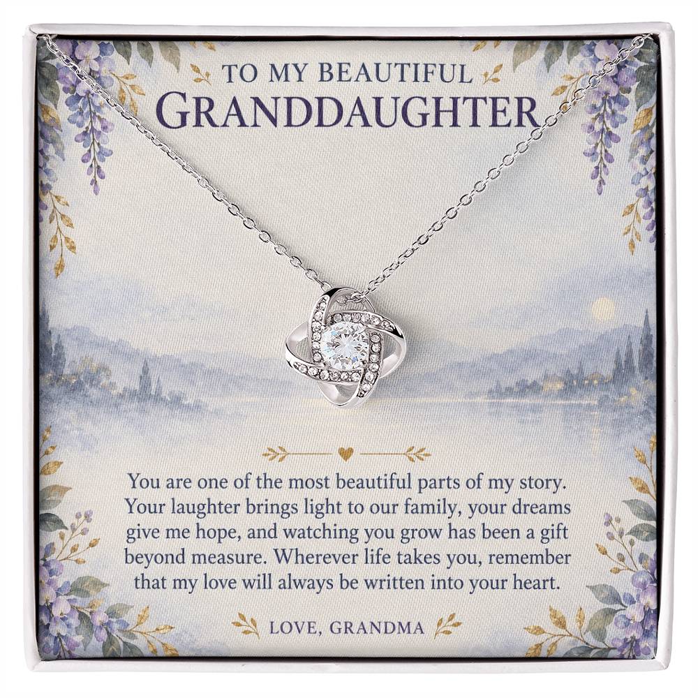 Love Knot Necklace for Granddaughter – A Beautiful Part of My Story — product image 2