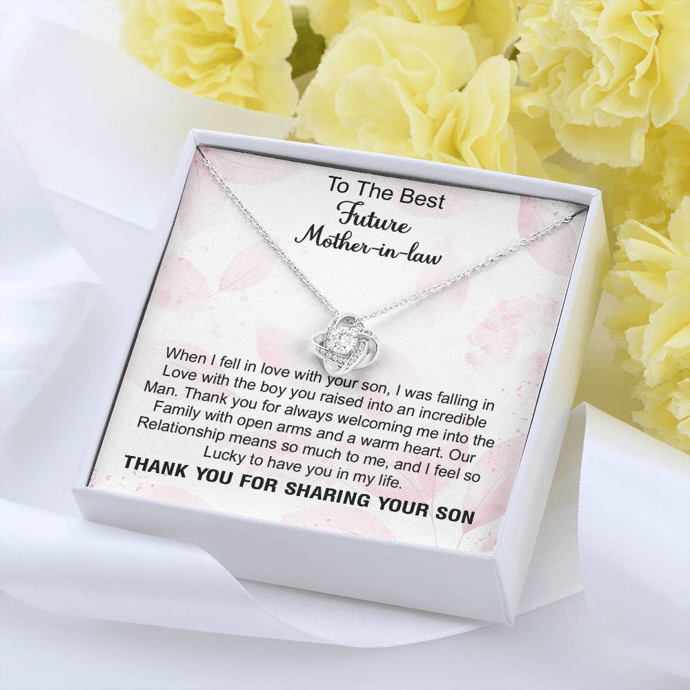 To the Best Future Mother in Law - Beauty Necklace, Gift for Future Mo