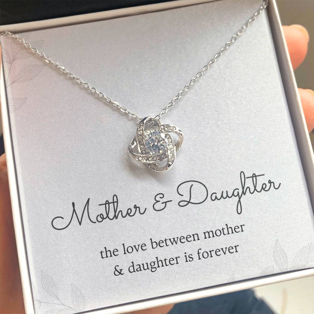 To My Daughter Love Knot Necklace – Love Between Mother and Daughter — product image 1