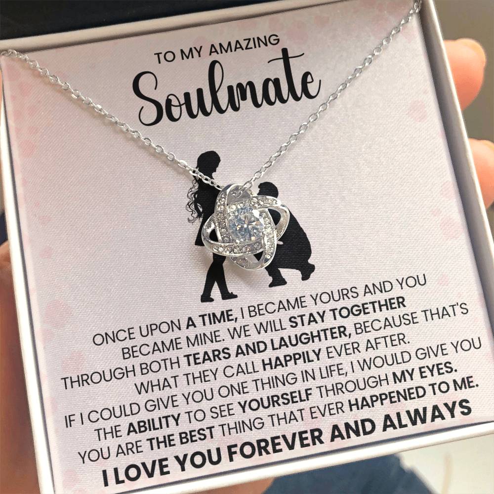 To My Amazing Soulmate Love Knot Necklace – Happily Ever After Love — product image 20