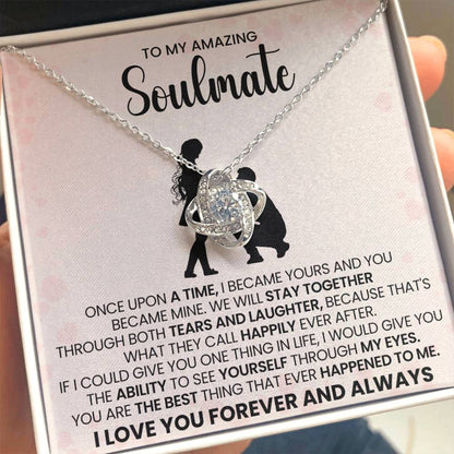 To My Amazing Soulmate Love Knot Necklace – Happily Ever After Love — product thumbnail 20