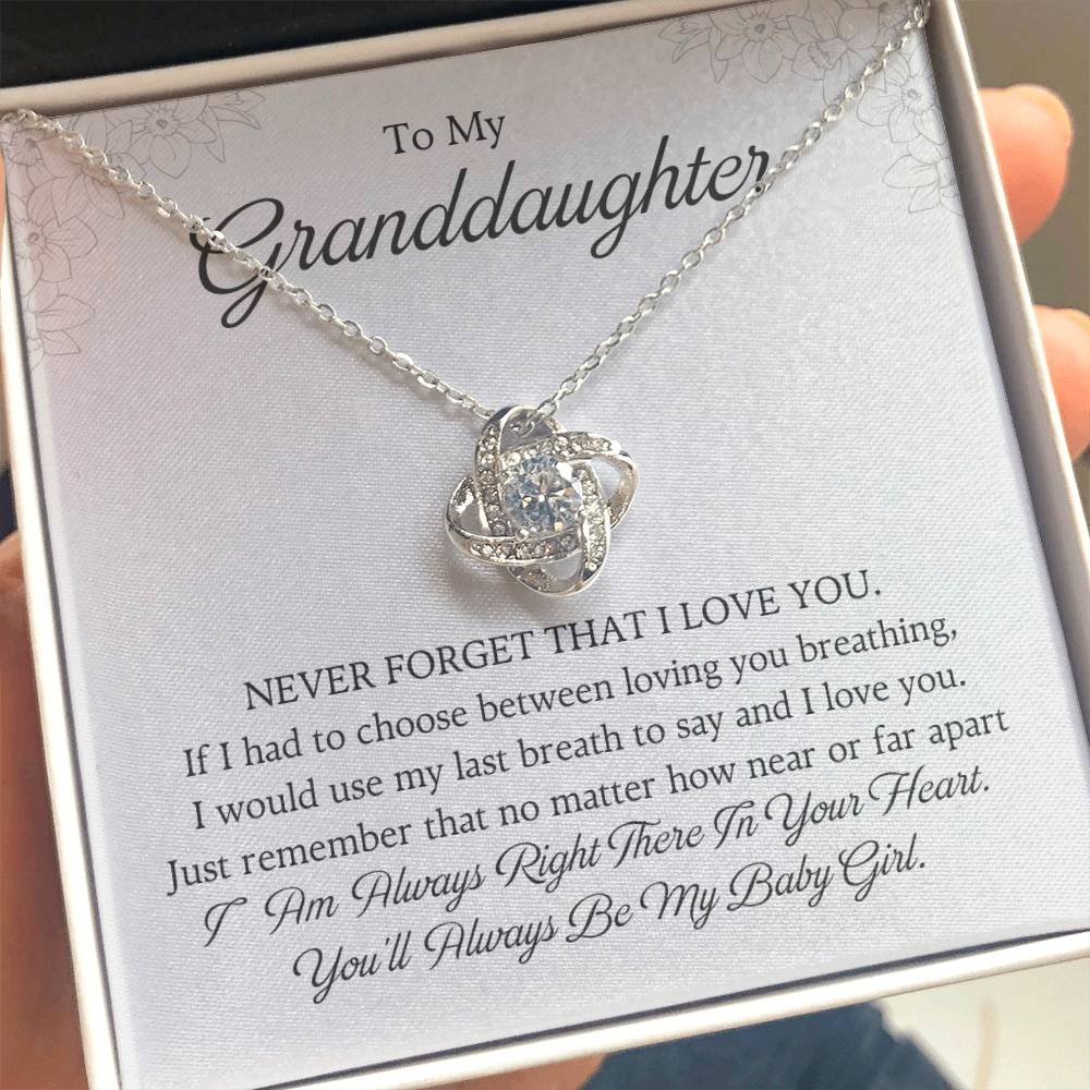 To My Granddaughter Love Knot Necklace – I Love You Always — product image 20