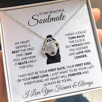 To My Beautiful Soulmate Love Knot Necklace – Love You Longer — product thumbnail 41