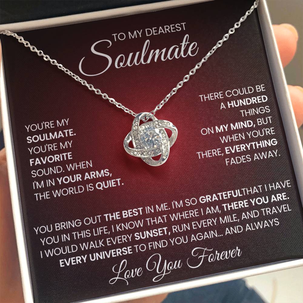To My Dearest Soulmate Love Knot Necklace – My Favorite Sound — product image 38