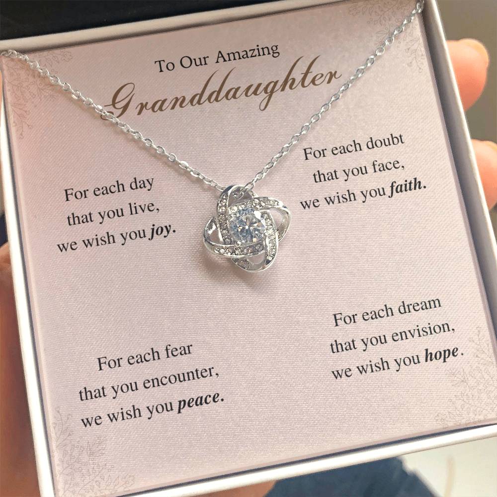 To My Granddaughter Love Knot Necklace – For Each Day — product image 38