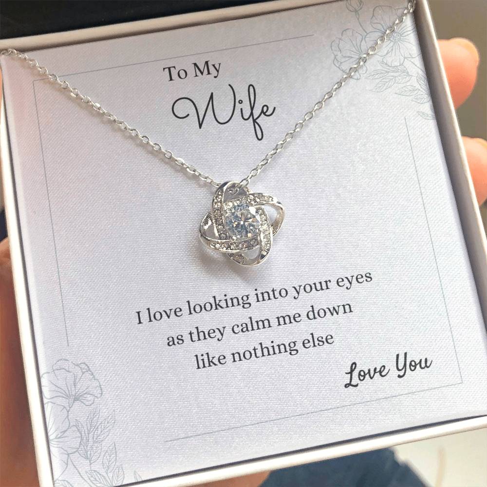 To My Wife Love Knot Necklace – Calm My Heart — product image 1