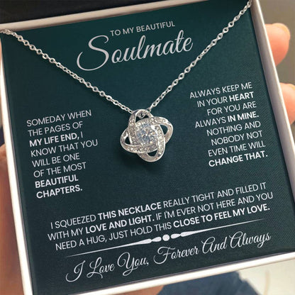 To My Soulmate Love Knot Necklace – Beautiful Chapter — product thumbnail 1