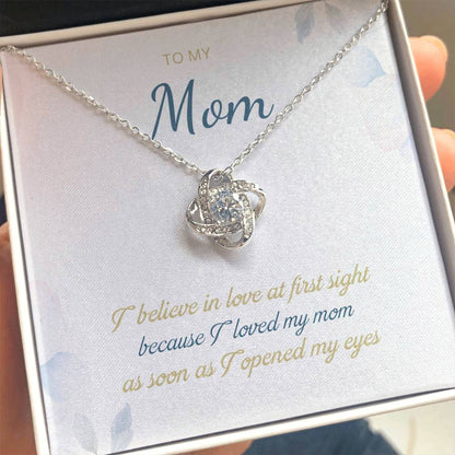 To My Mom Love Knot Necklace – Love at First Sight — product thumbnail 1
