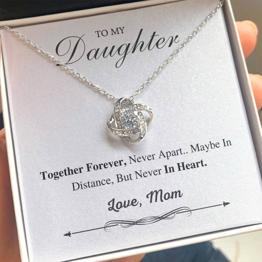 To My Daughter Love Knot Necklace – Together Forever — product image 1