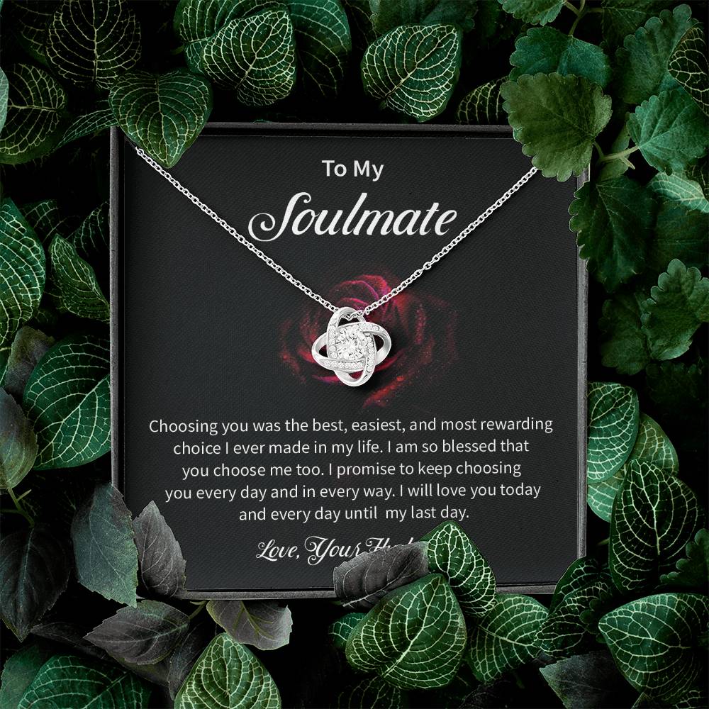 To My Soulmate Necklace for Women Gift From Husband - My Soulmate Love