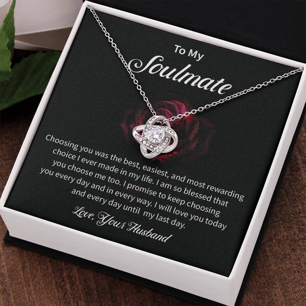 To My Soulmate Necklace for Women Gift From Husband - My Soulmate Love