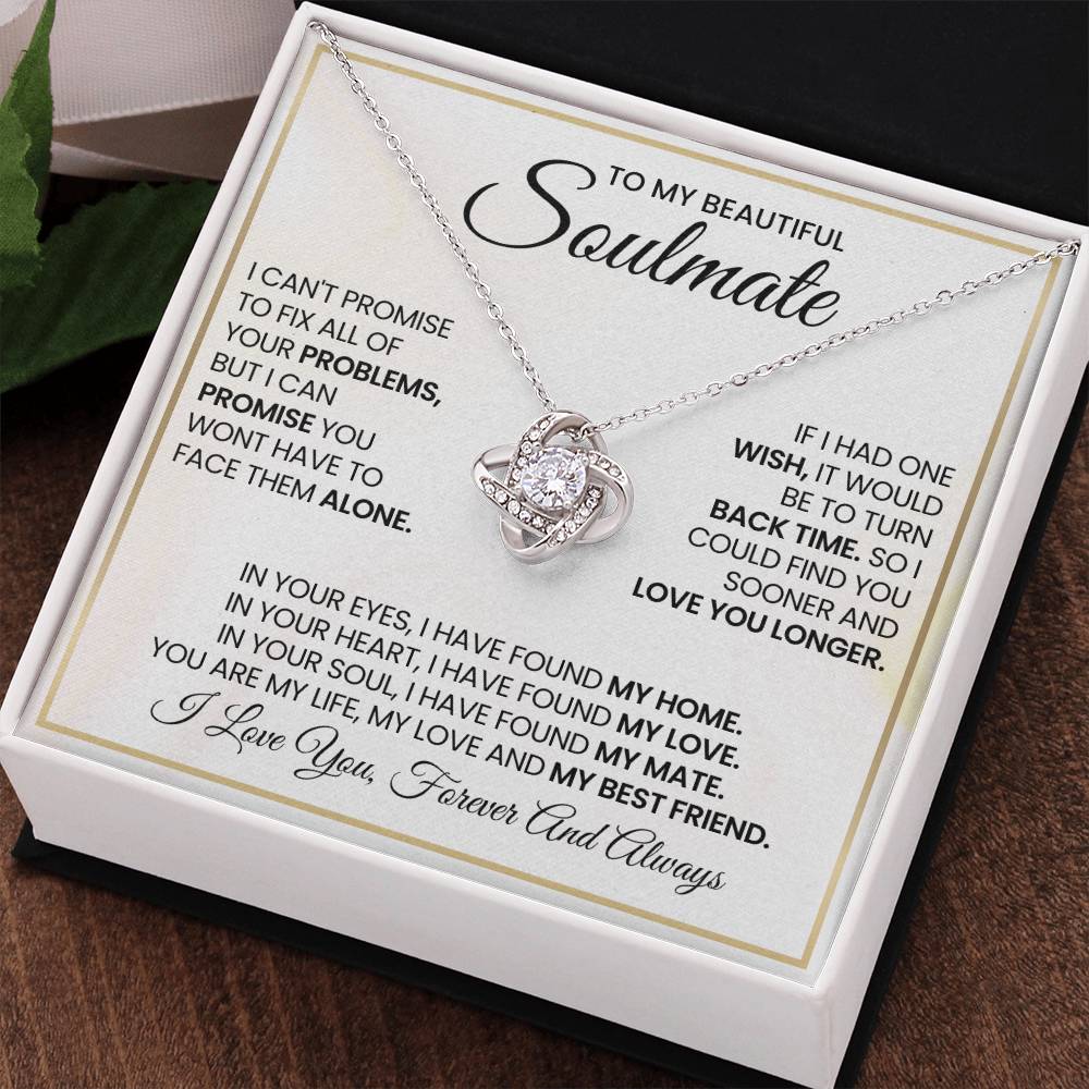 To My Beautiful Soulmate Love Knot Necklace – My Home and Love — product image 33