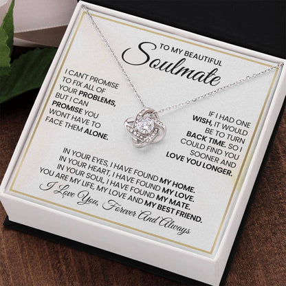 To My Beautiful Soulmate Love Knot Necklace – My Home and Love — product thumbnail 33