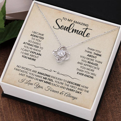 To My Amazing Soulmate Love Knot Necklace – More Than You Know — product thumbnail 17