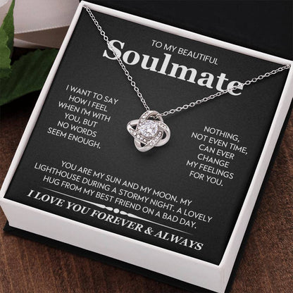 To My Beautiful Soulmate Love Knot Necklace – My Sun and Moon — product thumbnail 17
