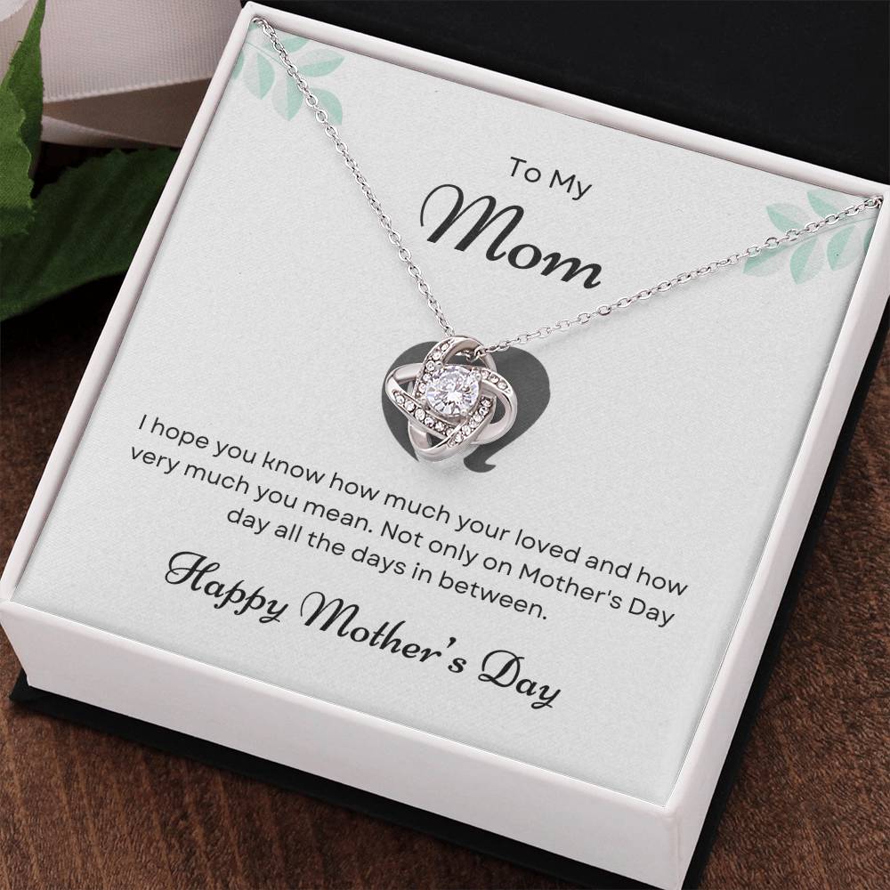 To My Mom Love Knot Necklace – You Know How Much I Love You — product image 37