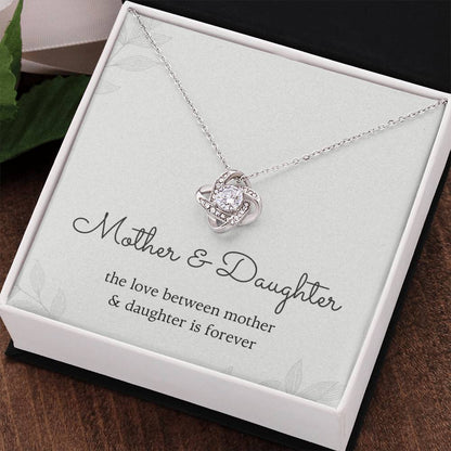 Mother & Daughter Love Knot Necklace – Forever Bond Gift