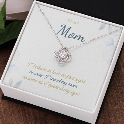 To My Mom Love Knot Necklace – Love at First Sight Gift