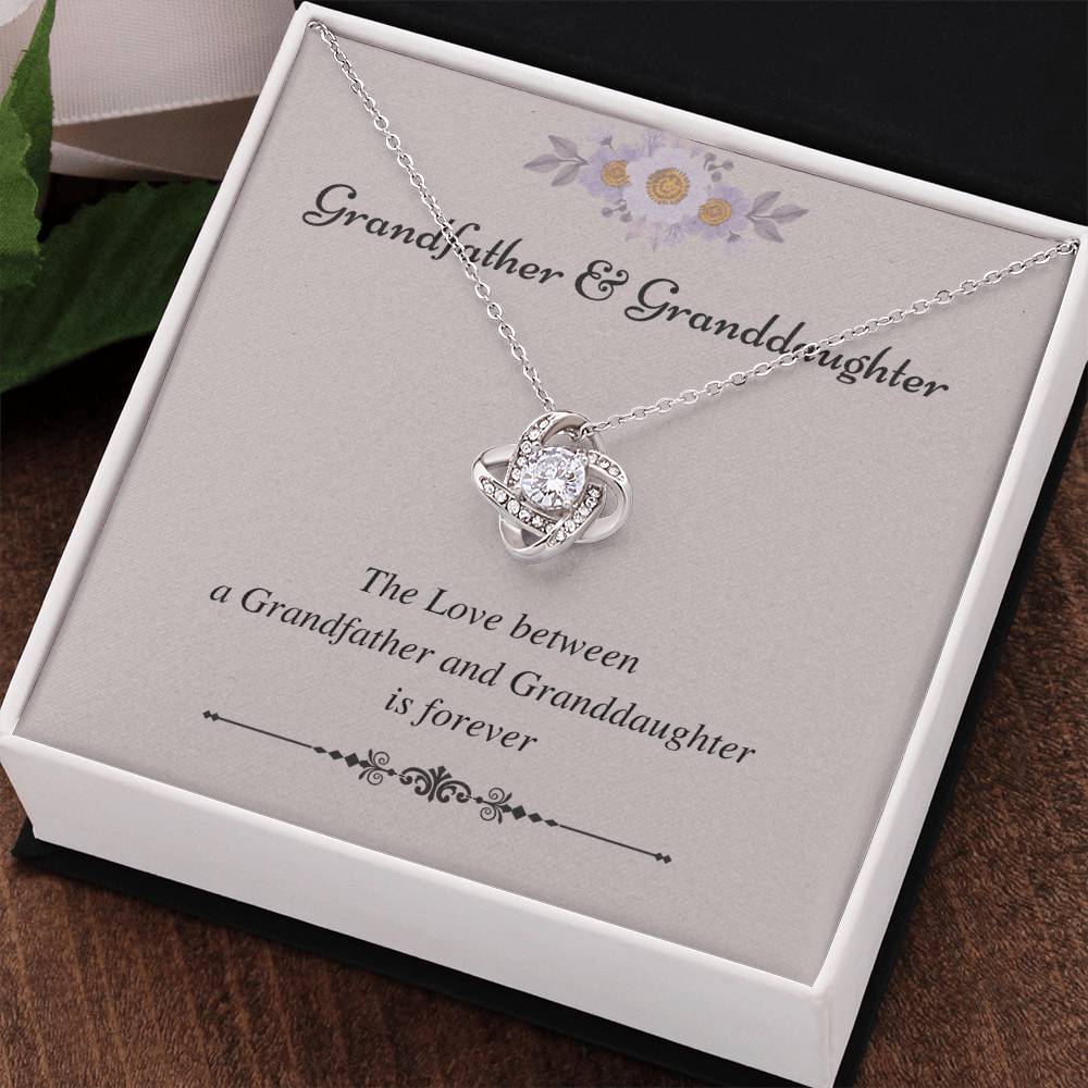 To My Granddaughter Love Knot Necklace – Love That Lasts Forever — product image 35